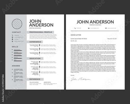 Clean Resume Templates and Cover Letter