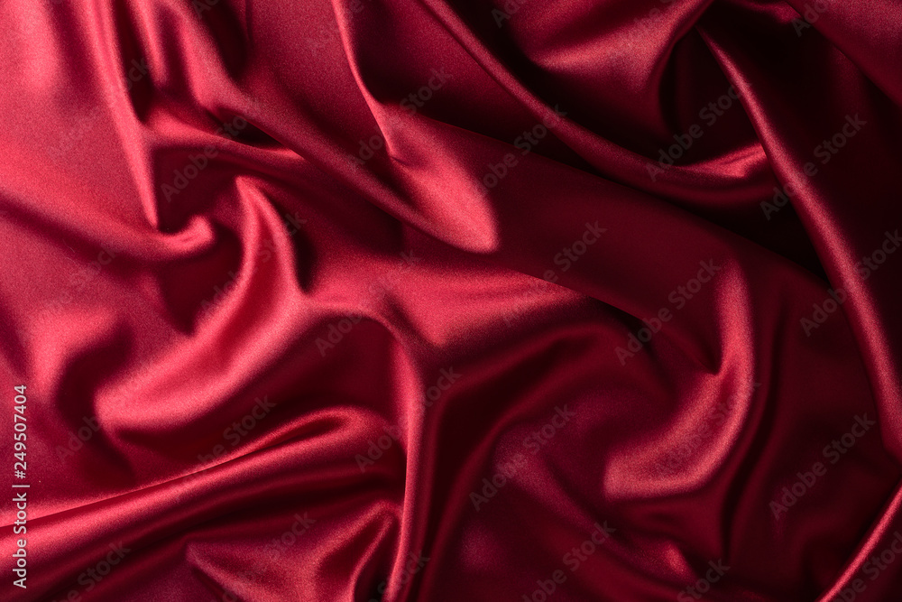 texture, red silk fabric panoramic photo. Silk Duke mood satin - beautiful and regal. texture, red silk fabric panoramic photo. Silk Duke mood satin - beautiful and regal.