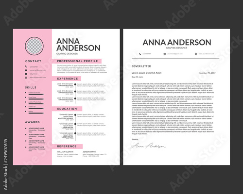 Clean Resume Templates and Cover Letter