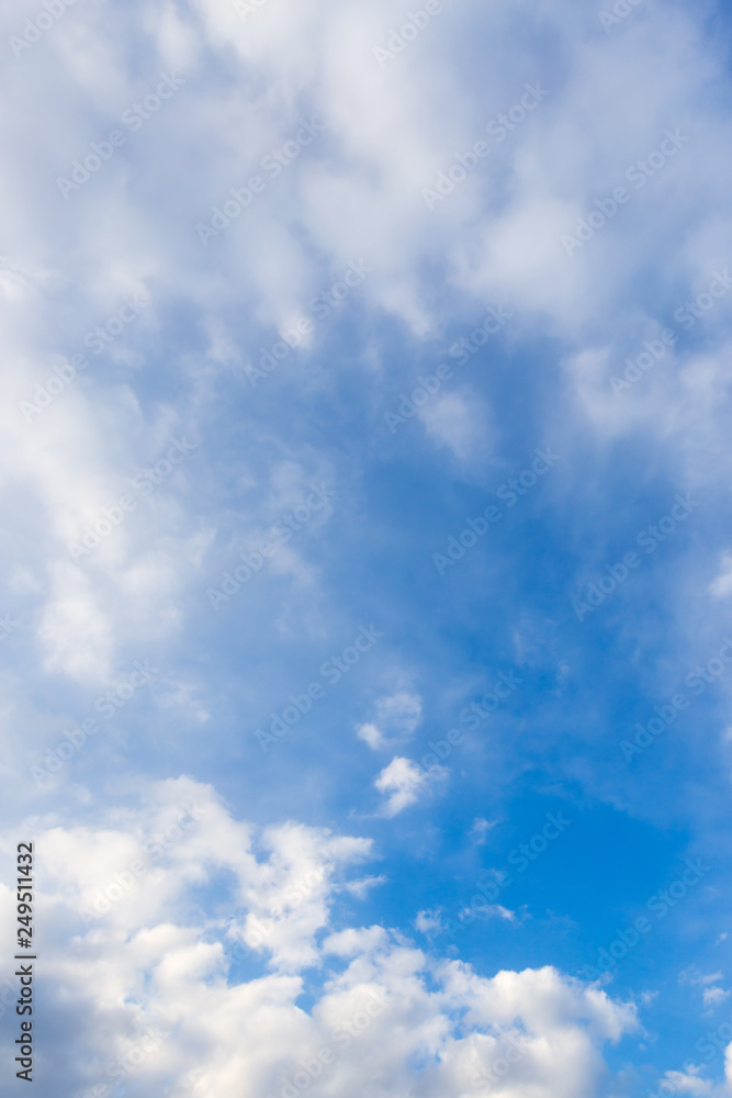 Clouds against blue sky as abstract background