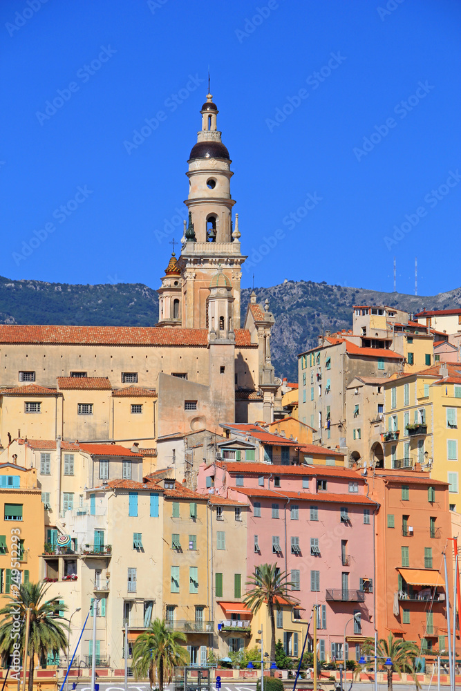 Fototapeta premium Old of Menton, french riviera.