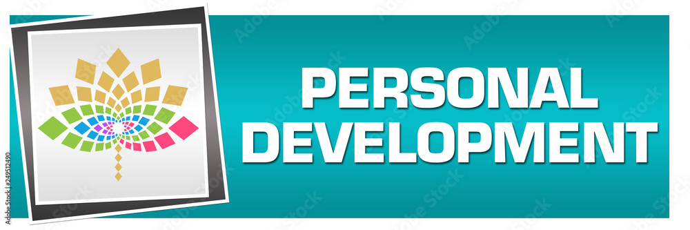 Personal Development Turquoise Floral Left Personal Development Turquoise Floral Left