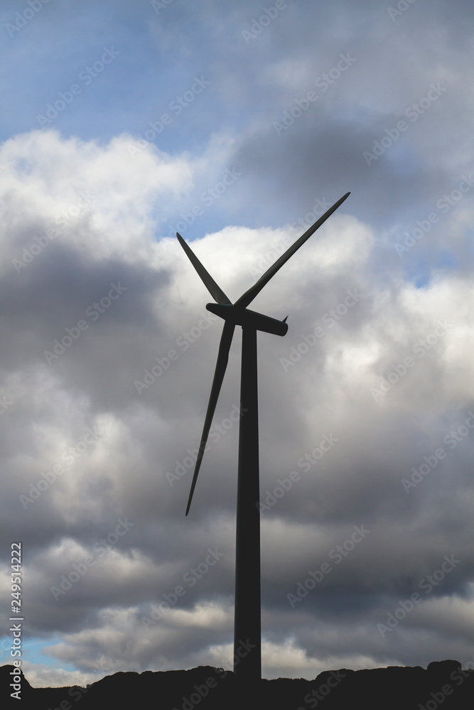 One wind turbine