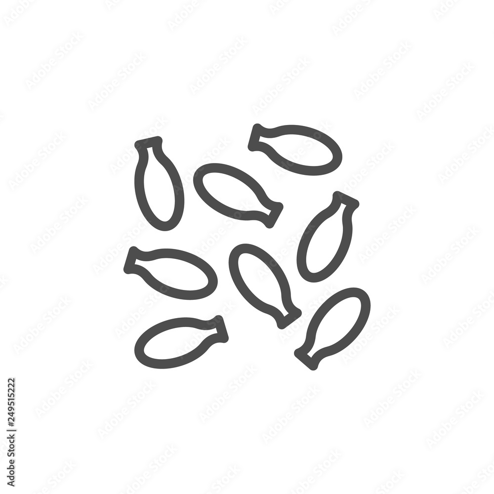 Obraz premium Cardamom line icon