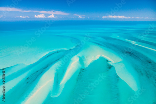 Aerial view, Eleuthera, Bahamas, America