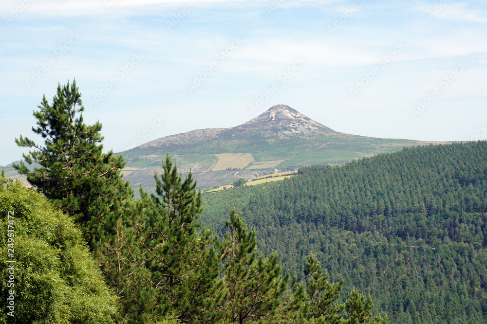 Landscapes of Ireland.Great Sugar Loaf Mountain.