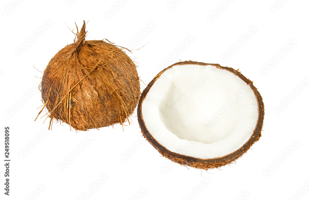 coconut isolated on white coconut isolated on white