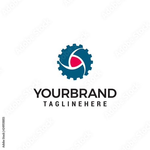 gear play Logo designs template