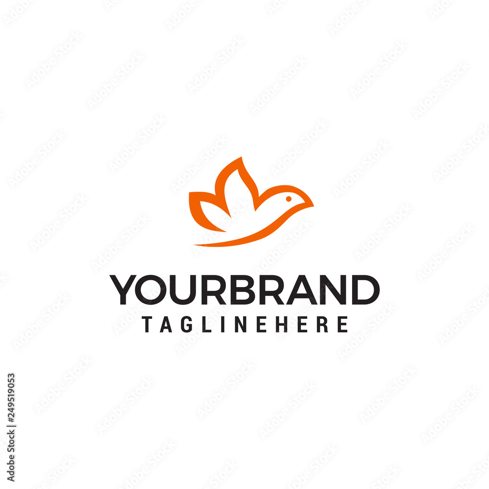 Bird simple Logo designs template Bird simple Logo designs template