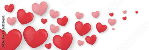 Love - red hearts background