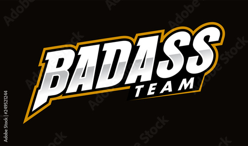 Badass typo letter Logo