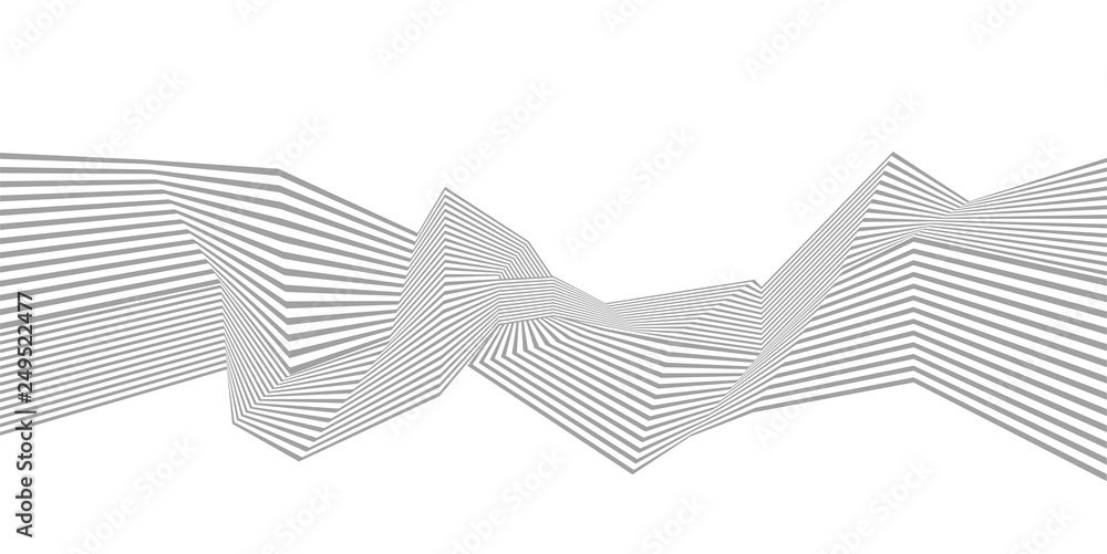 black and white wavy striped background op art black and white wavy striped background op art