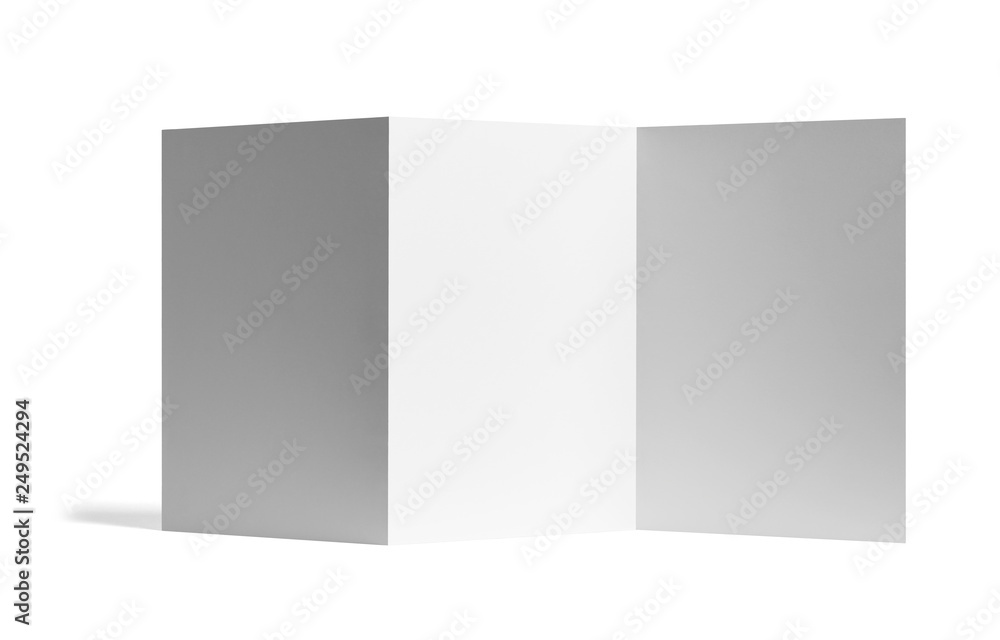folded leaflet white blank paper template book folded leaflet white blank paper template book
