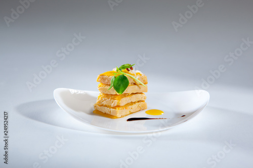 Foie gras and mango appetizer
