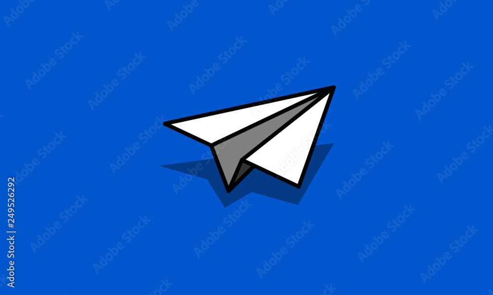 Paper Plane Vector Illustration