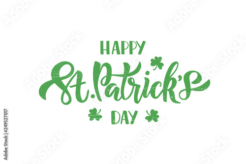 Happy Saint Patrick's day lettering