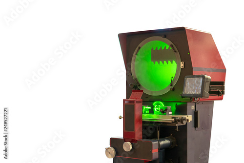 Fényképezés High technology and modern profile projector or optical comparator for silhouett