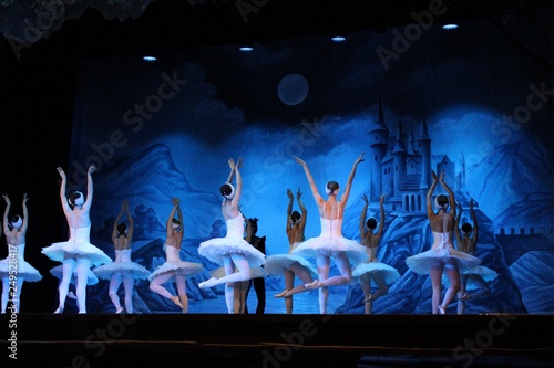 Photo many ballerinas russia