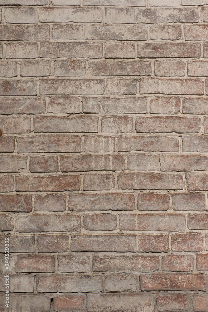 Whitewashed red brick wall. For design, banner and layout Whitewashed red brick wall. For design, banner and layout