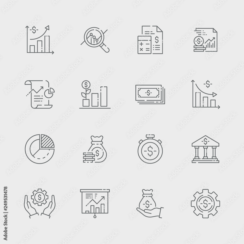 Finance And Money Icon Set Finance And Money Icon Set