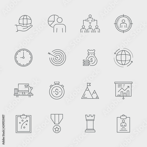 Corporate Business Icon Set