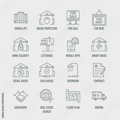 Real Estate Icon Set