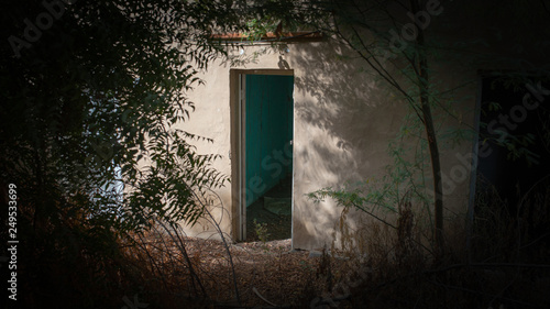 Dark door in Al Ain, Oasis, United Arab Emirates