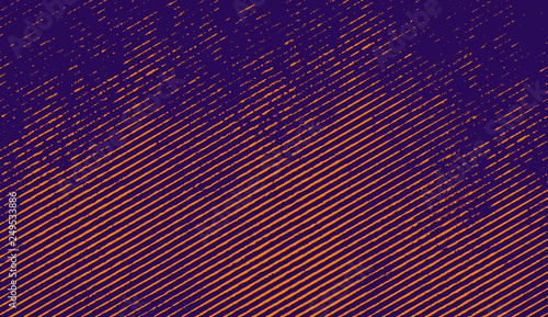 Abstract duotone background . Halftone texture . Synthwave gradient pattern design element .