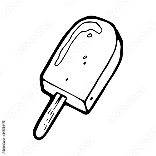 Ice cream bar icecream svg icon hand-drawn