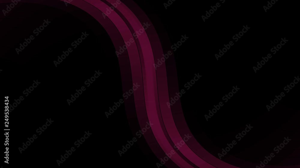 Red Beautiful Abstract Waves in a dark background Animation
