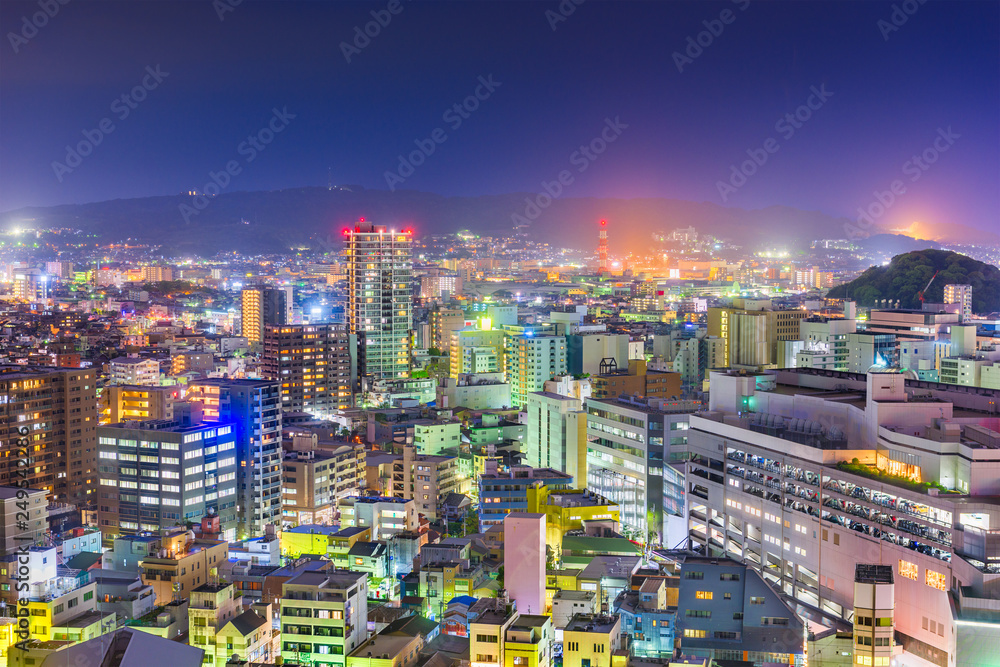 Fototapeta premium Shizuoka, Japan downtown cityscape