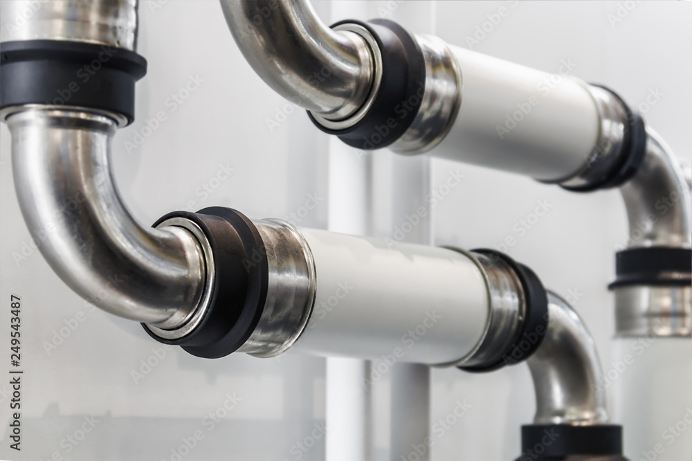 ceramic-metal pipes, couplings and fittings. Plumbing, fixing pipes and fittings for connection of water or gas systems ceramic-metal pipes, couplings and fittings. Plumbing, fixing pipes and fittings for connection of water or gas systems