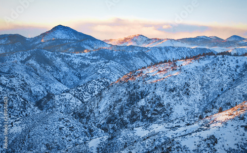 mountains in winter