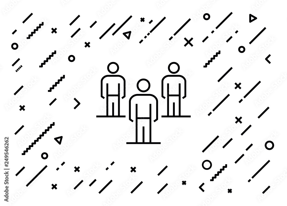 Obraz premium Business Team Icon Concept