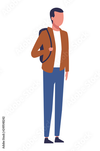 faceless guy bagpack