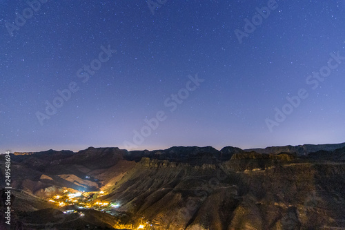 Night view in Ayagaures  Spain