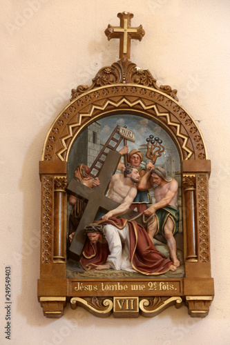 Wallpaper Mural Jésus-Christ tombe une deuxième fois