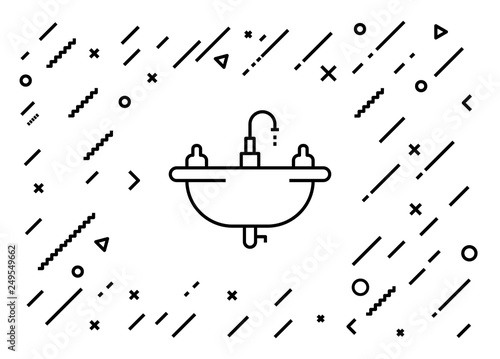 Washbasin Icon Concept