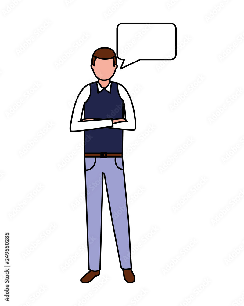 businessman speech bubble businessman speech bubble