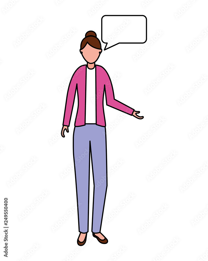 businesswoman speech bubble businesswoman speech bubble