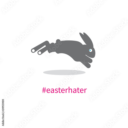 Easter hater concept vector illustration