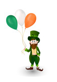 Cute cartoon leprechaun  St. Patrick's Day illustration for your design
