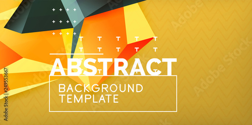 Triangular low poly background design