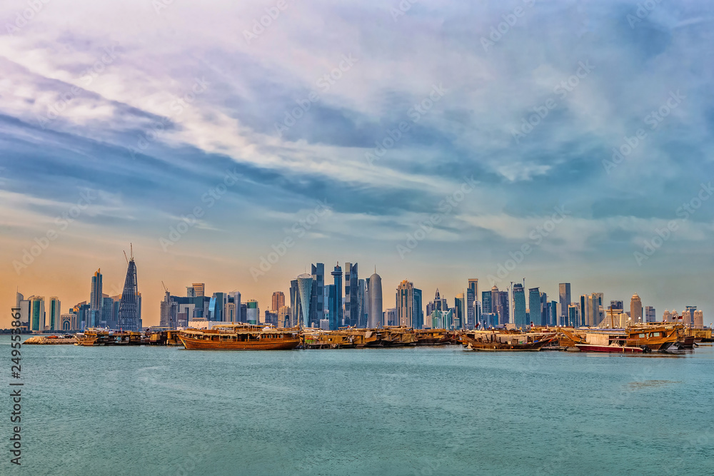 Fototapeta premium Doha citi view. Qatar.