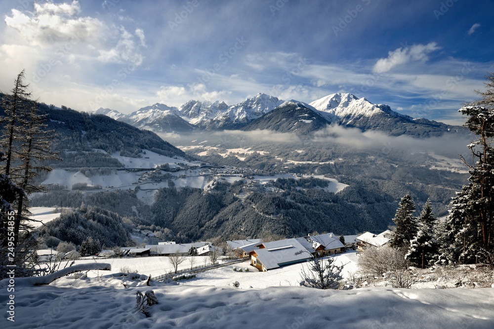 Panoramic view of Wildspitze, Tirol Alps, Austria
