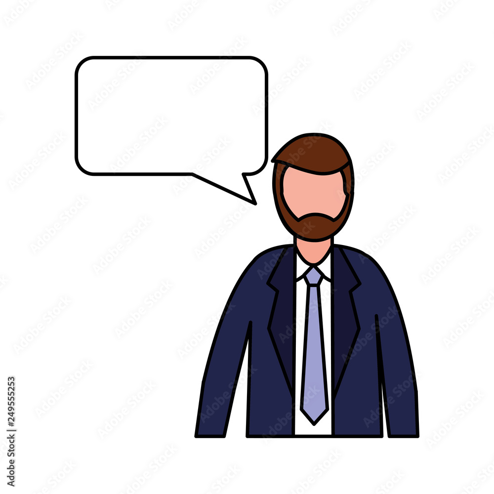 business man speech bubble talk business man speech bubble talk