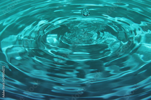 a drop and ripples in water