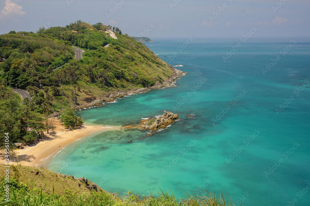 Tropical sea scenery on viewpoint phuket thailand