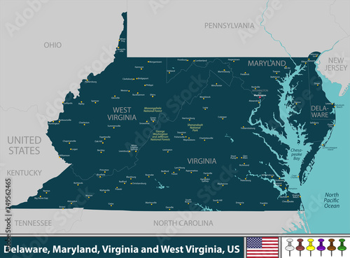 Delaware, Maryland, Virginia and West Virginia, US