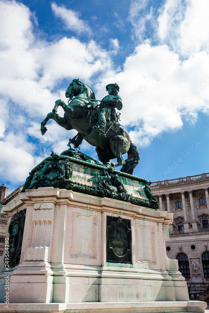 Equestrian statue and monument of Emperor Joseph II, erected by sculptor Franz Anton von Zauner in 1807